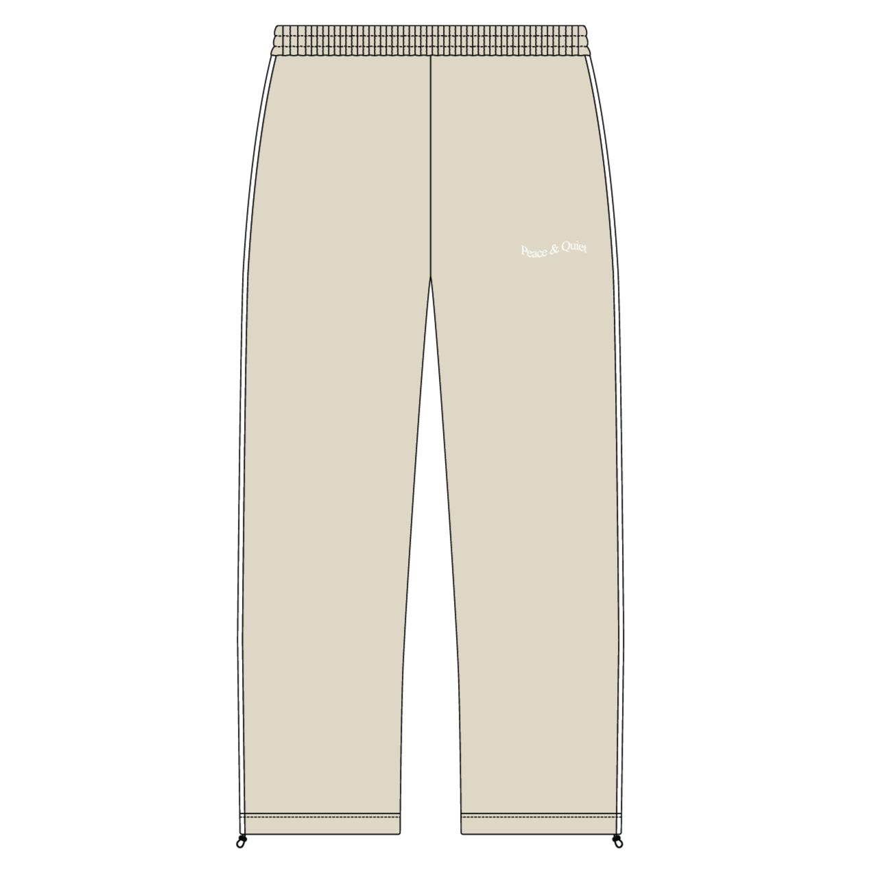 Wordmark Nylon Pants (Bone)