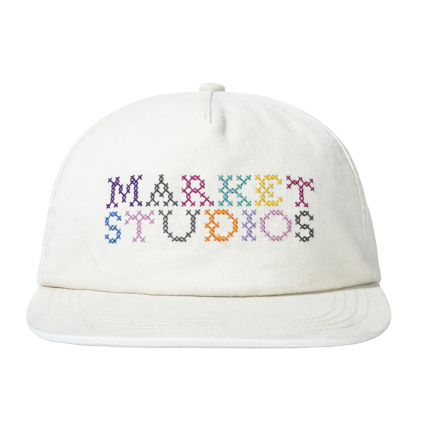 Needlepoint 5-Panel Hat (Unbleached Cotton)