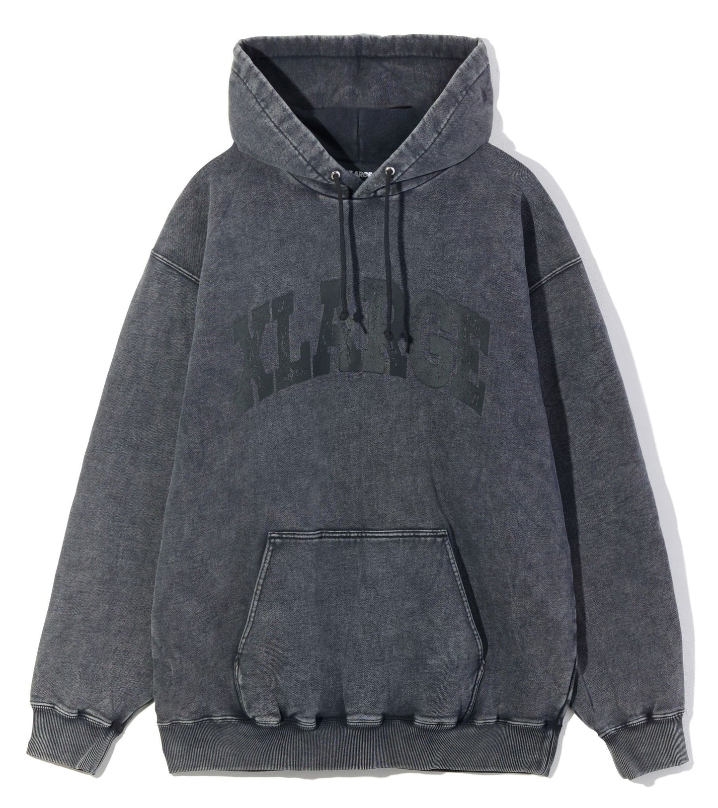 College Logo Dyed Hoodie (Black)