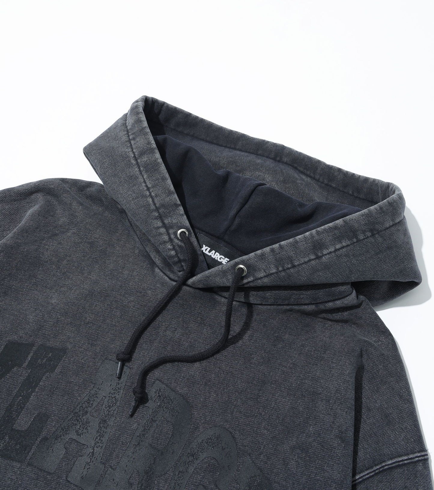 College Logo Dyed Hoodie (Black)