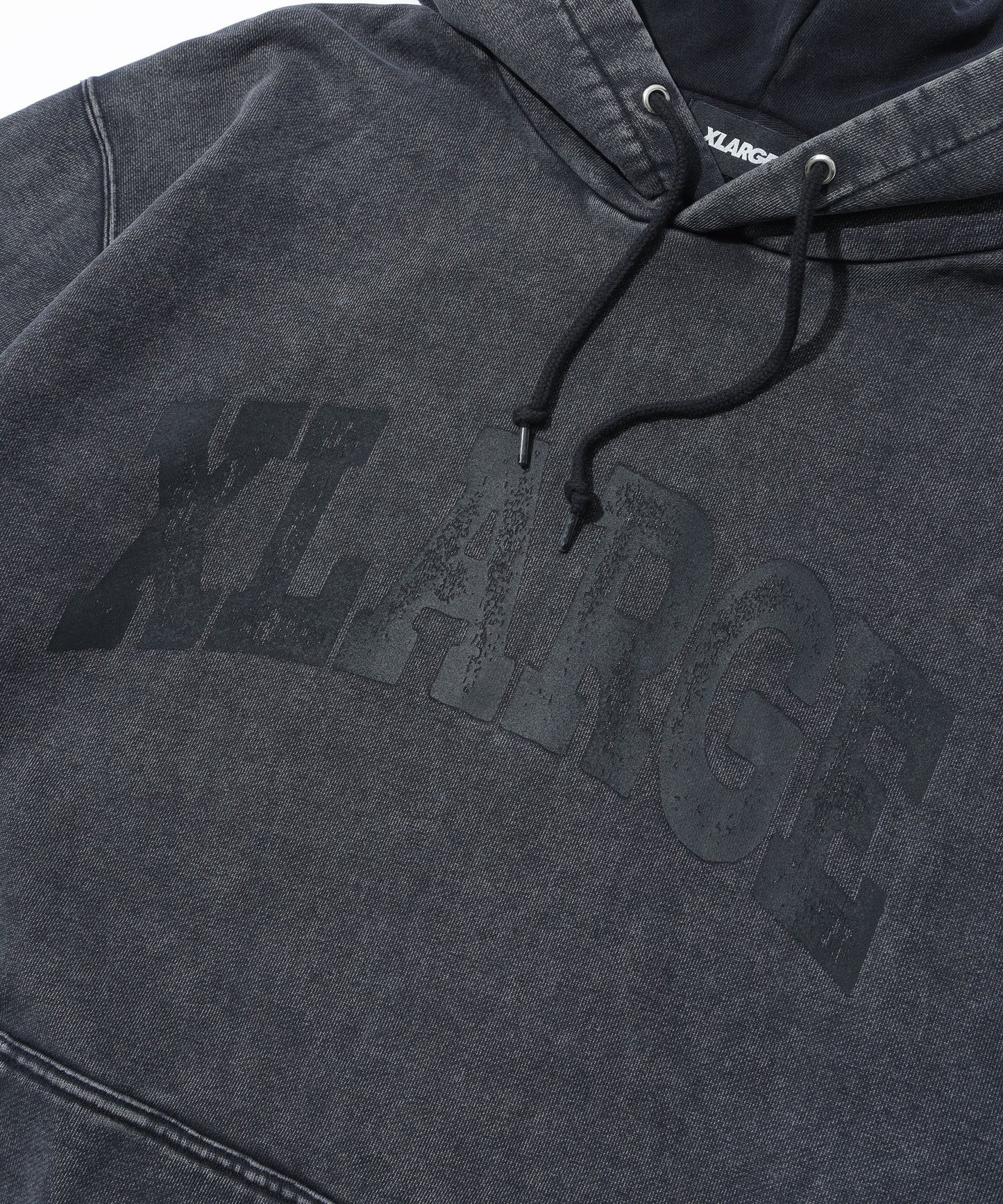 College Logo Dyed Hoodie (Black)