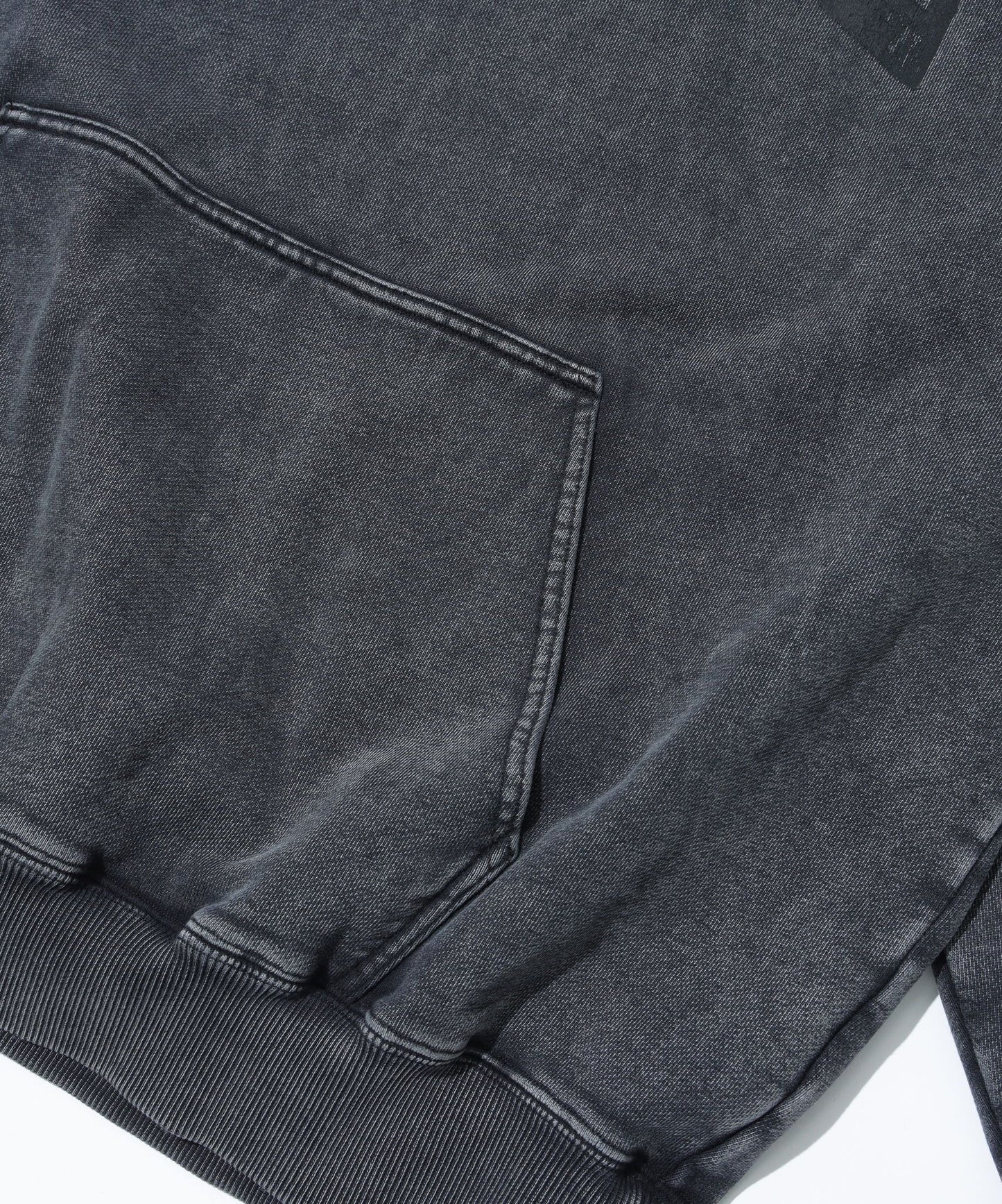 College Logo Dyed Hoodie (Black)