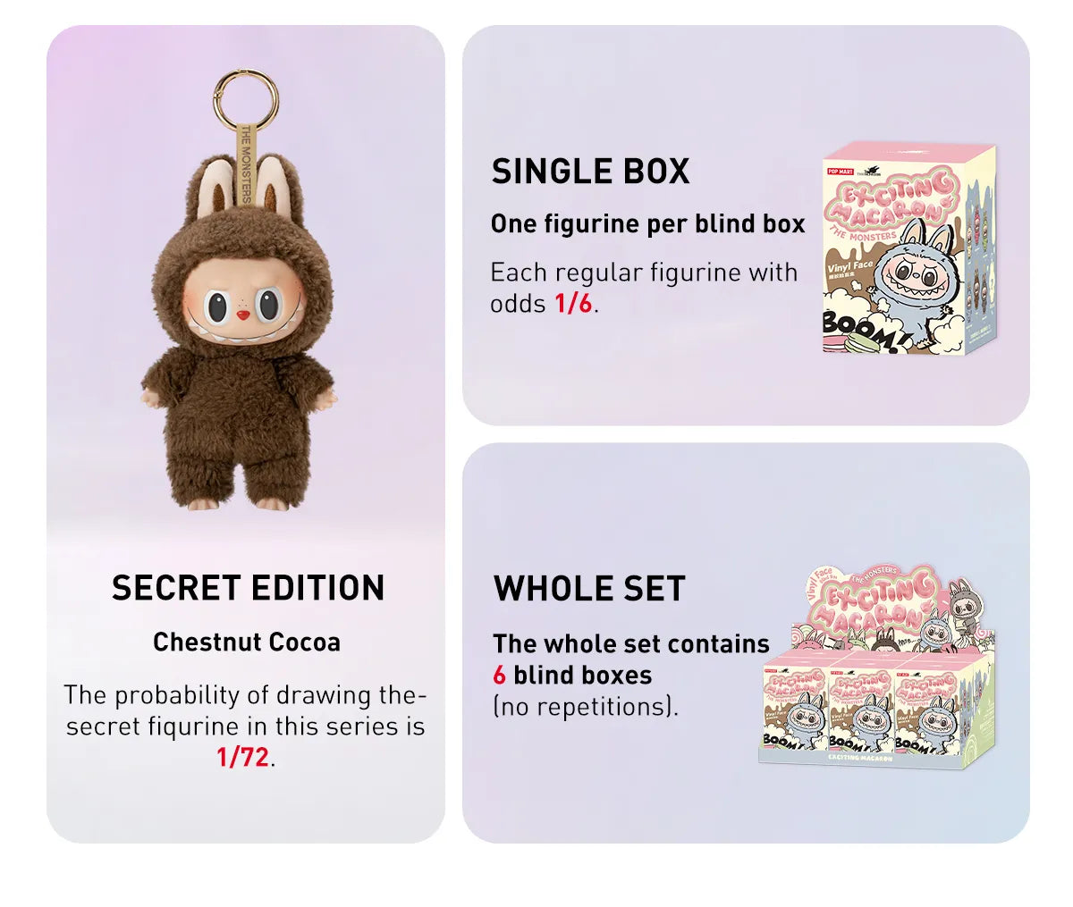 Labubu The Monsters Tasty Macarons Vinyl Plush Blind Box