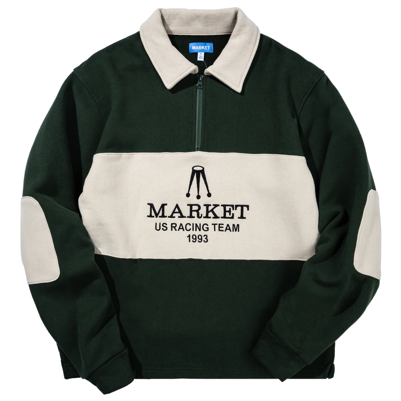 MARKET RELAX TEAM RACING RUGBY (369000159:RACING GREEN)<BR>マーケット/ハーフジップスウェットシャツ/レーシンググリーン 👕新グッズ🛍️ 明日のプレシーズンマッチで新グッズを販売します🚀 ぜひゲットしてください！！ 🏟️柏の葉公園総合競技場  グッズ売り場：メイン2階コンコース #NECグリーンロケッツ東葛