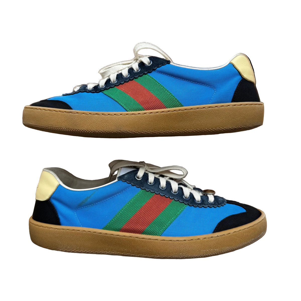 Gucci Web Accent Nylon “Bright Blue” (De Uso)