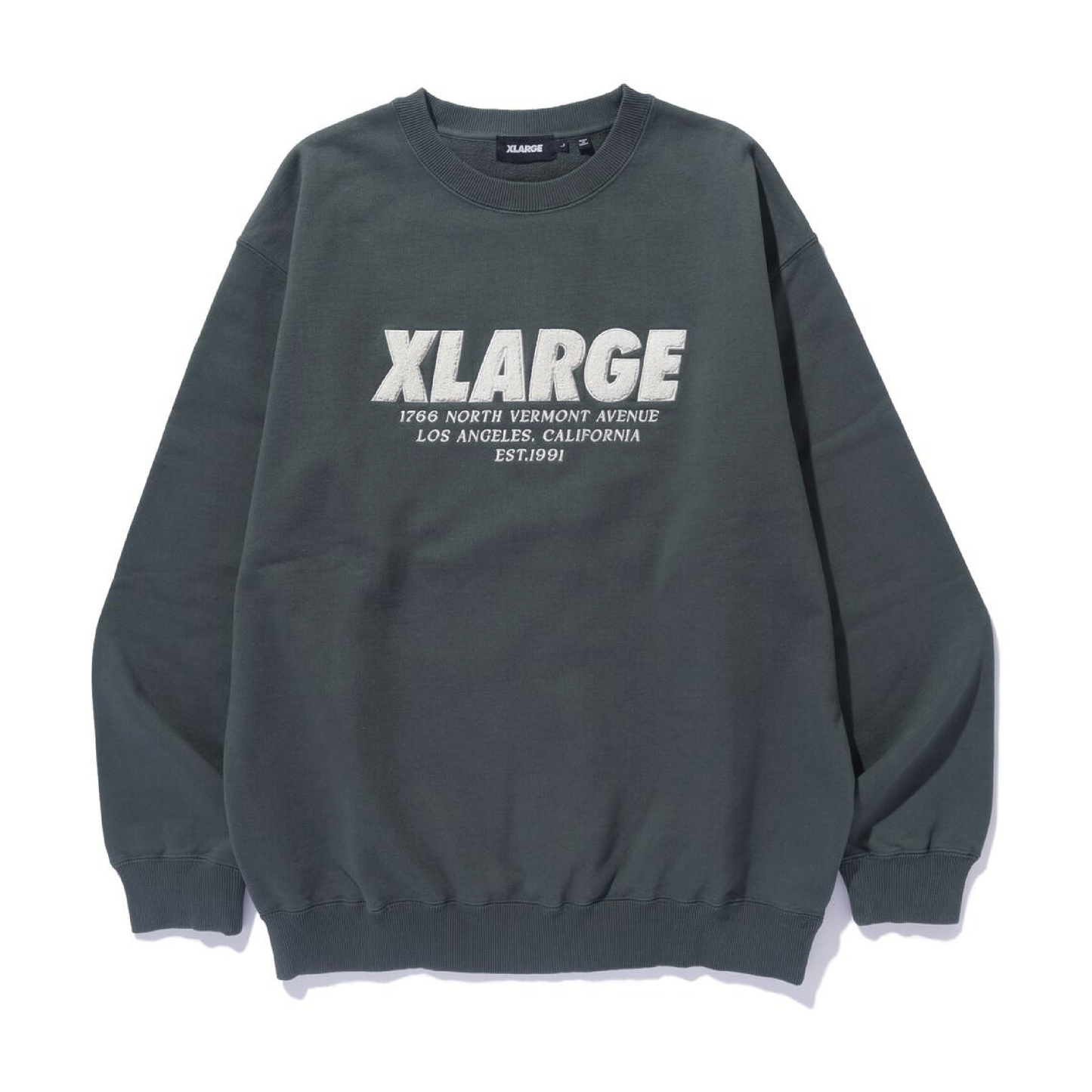 Chenille Logo Crewneck Sweatshirt (Green)