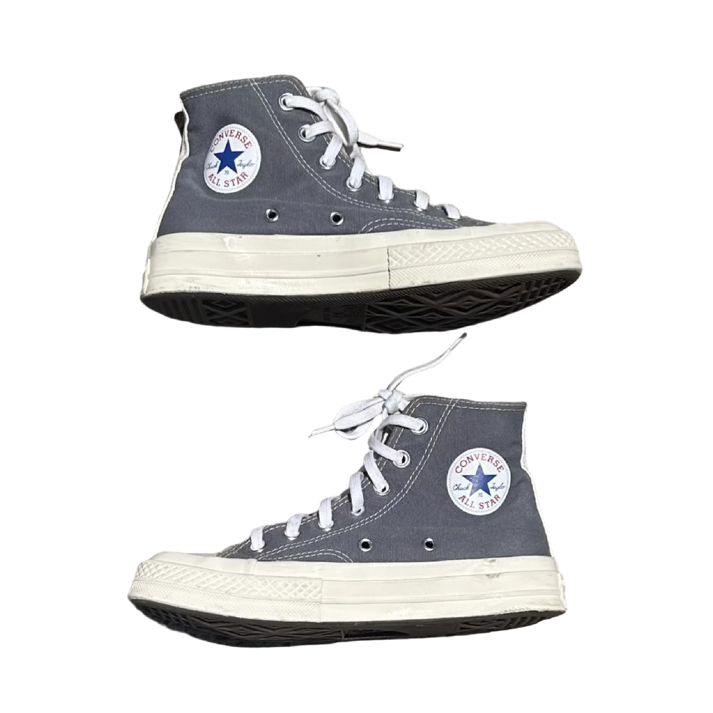Converse Chuck Taylor x CDG PLAY "Steel Gray" (De Uso)