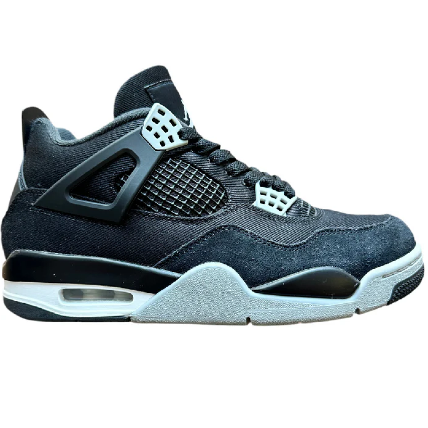 Jordan 4 Retro "Black Canvas" (De Uso)