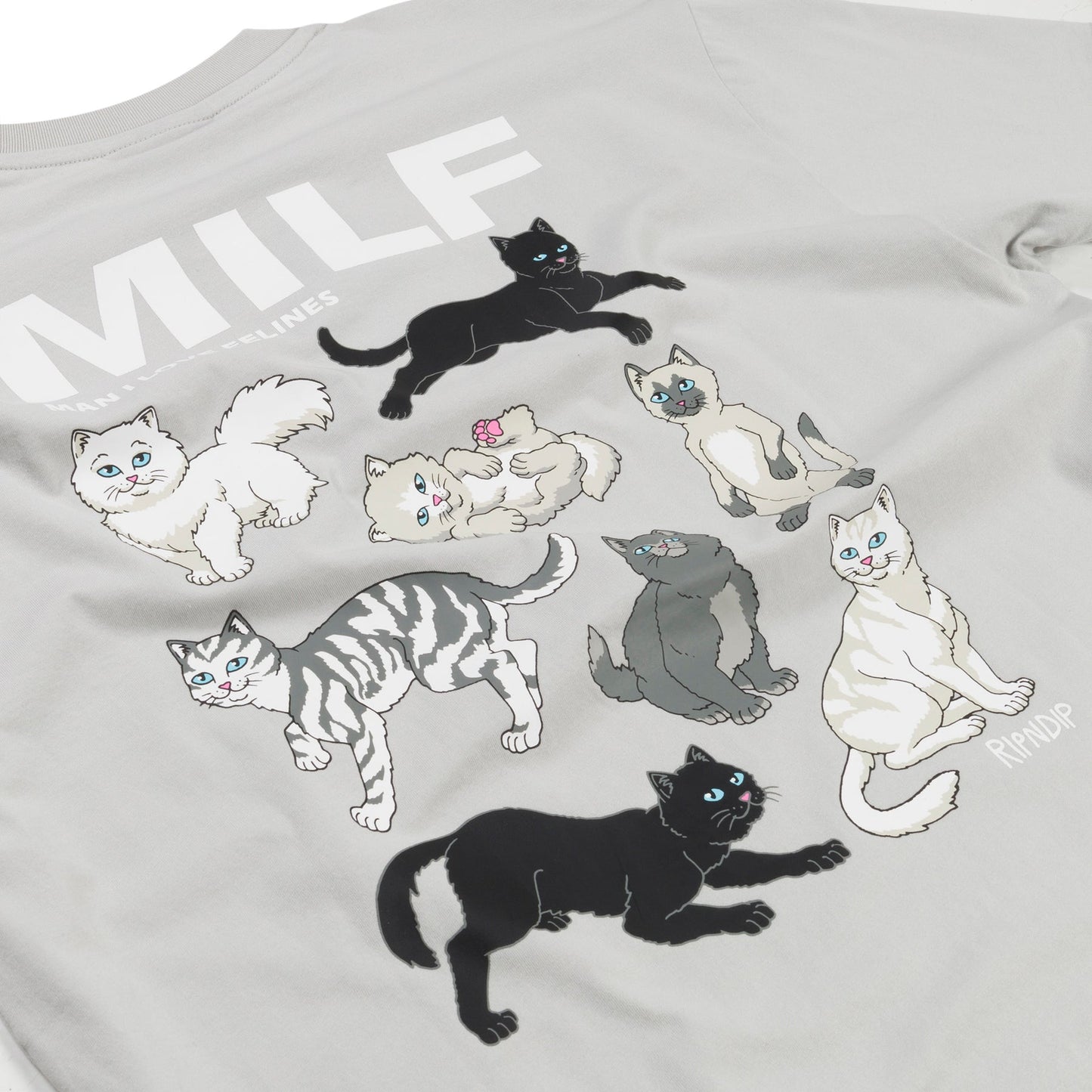 Man I Love Felines Tee (Grey)