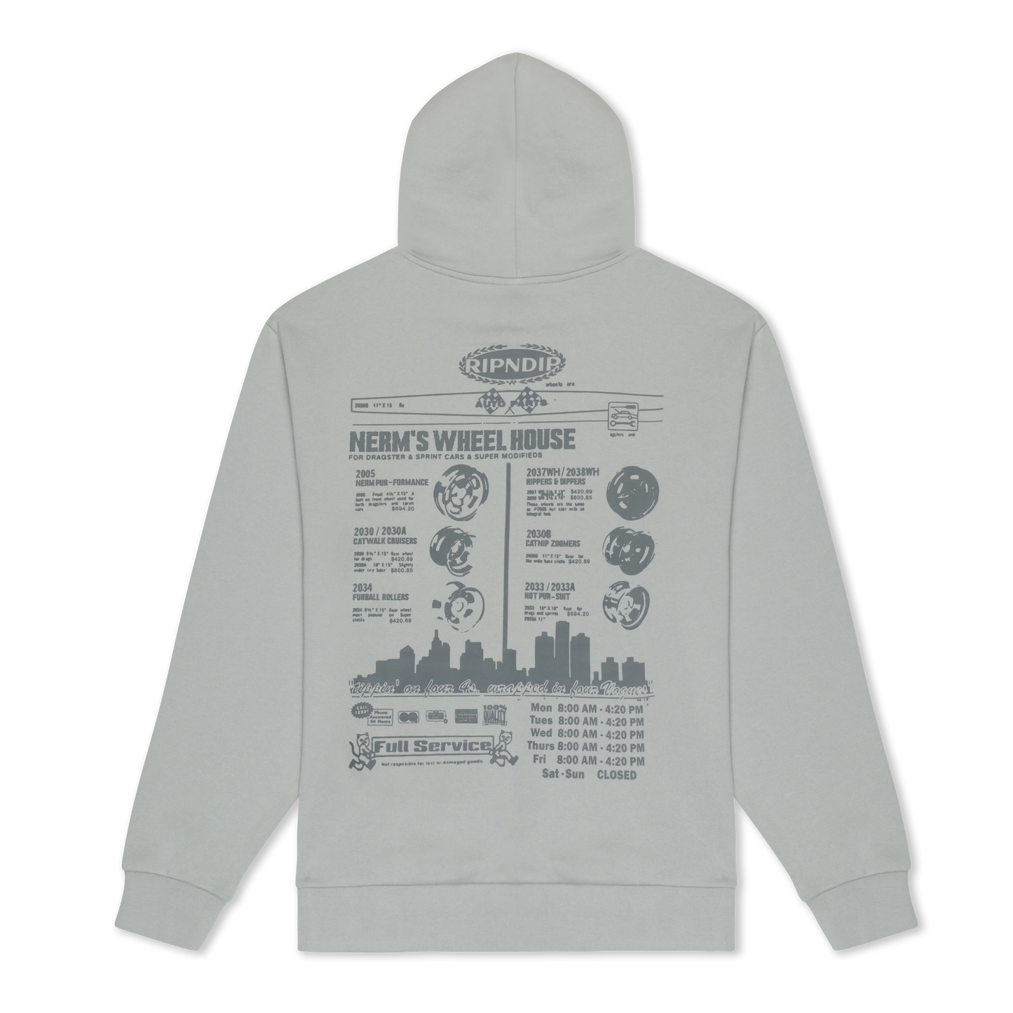 Nerm On Wheels Hoodie (Grey)