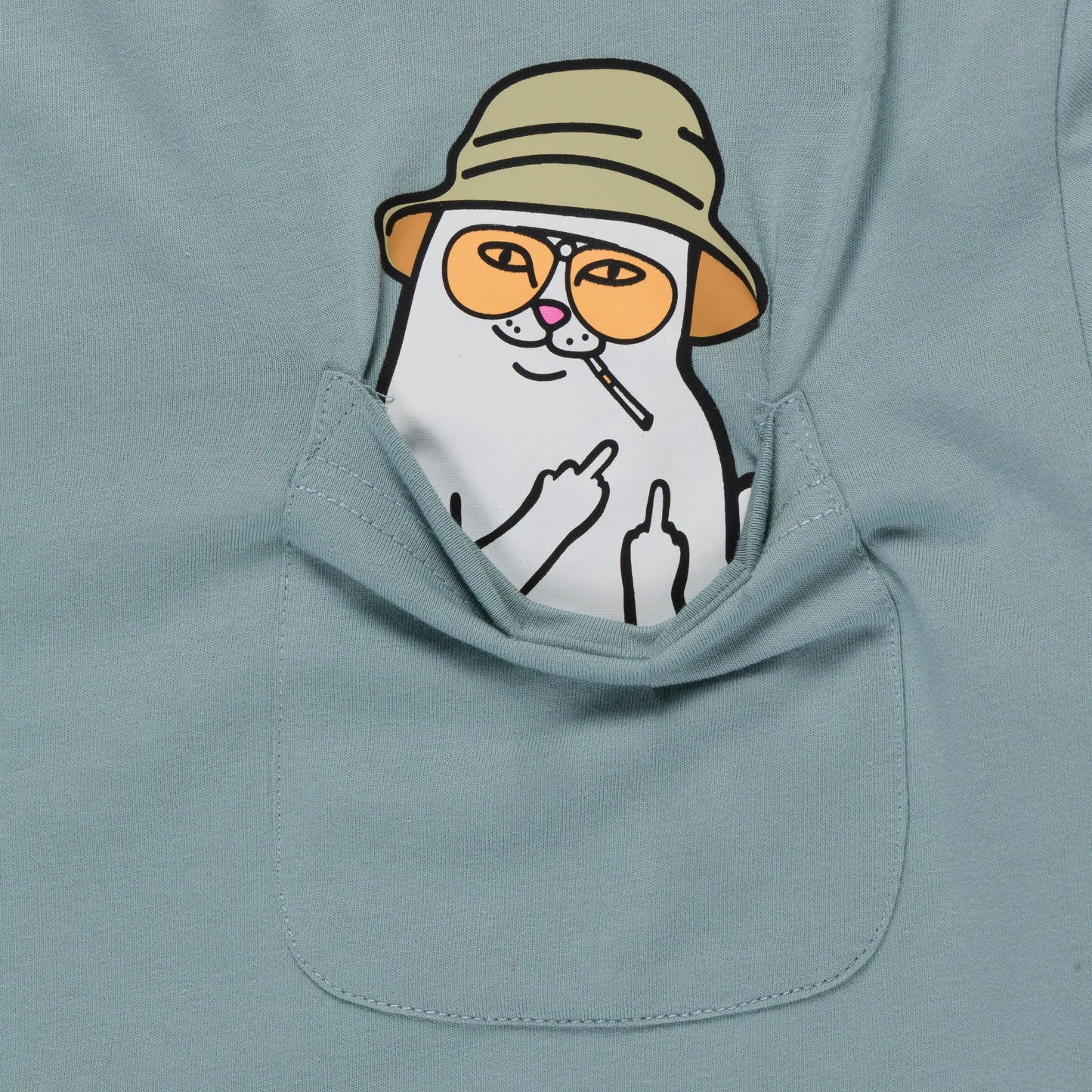 Nermal S Thompson Pocket Tee (Silver Blue)
