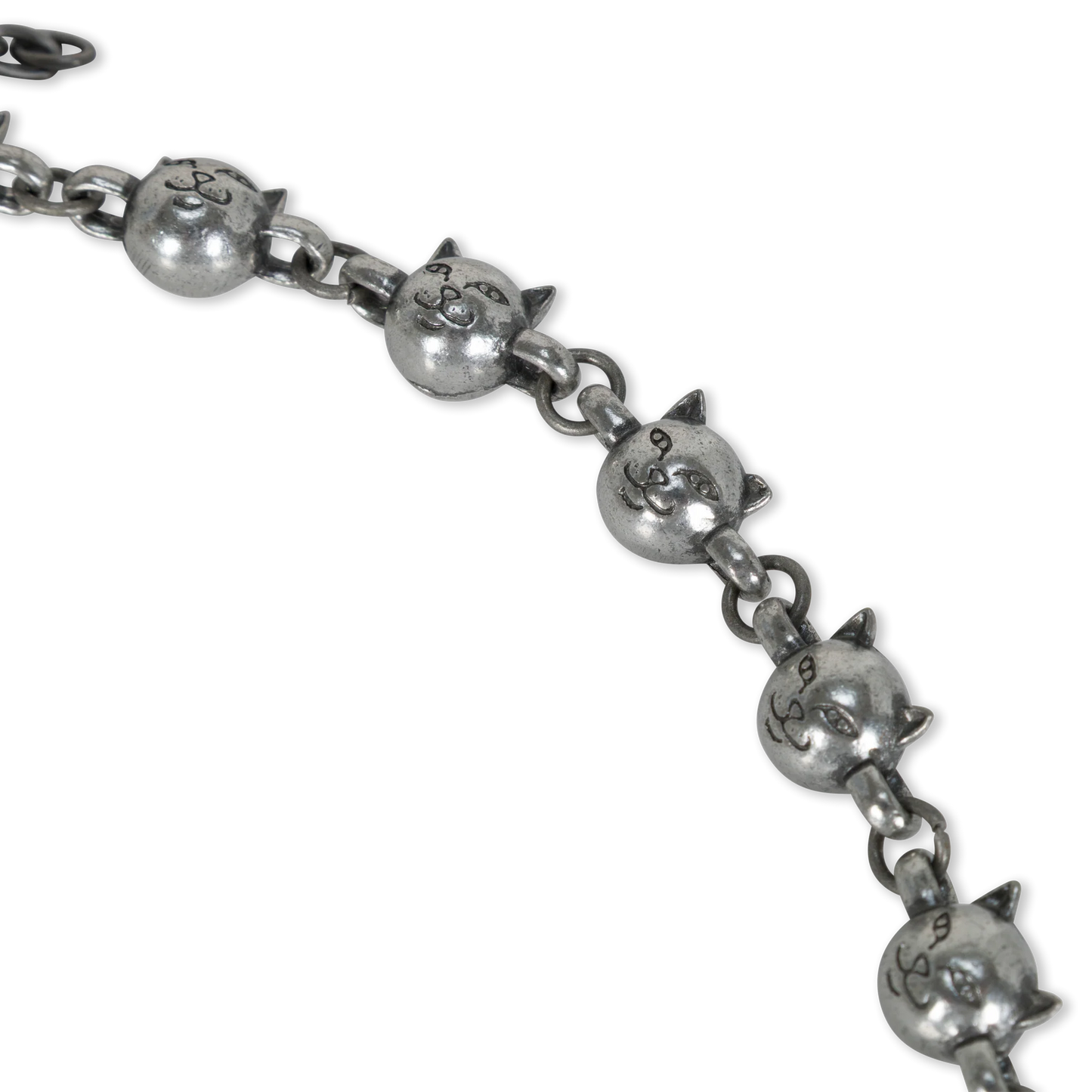 Lord Nermal Ball And Chain Necklace (Silver)