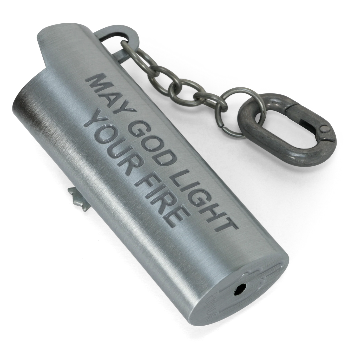 Nerm Cross Lighter Keychain (Silver)