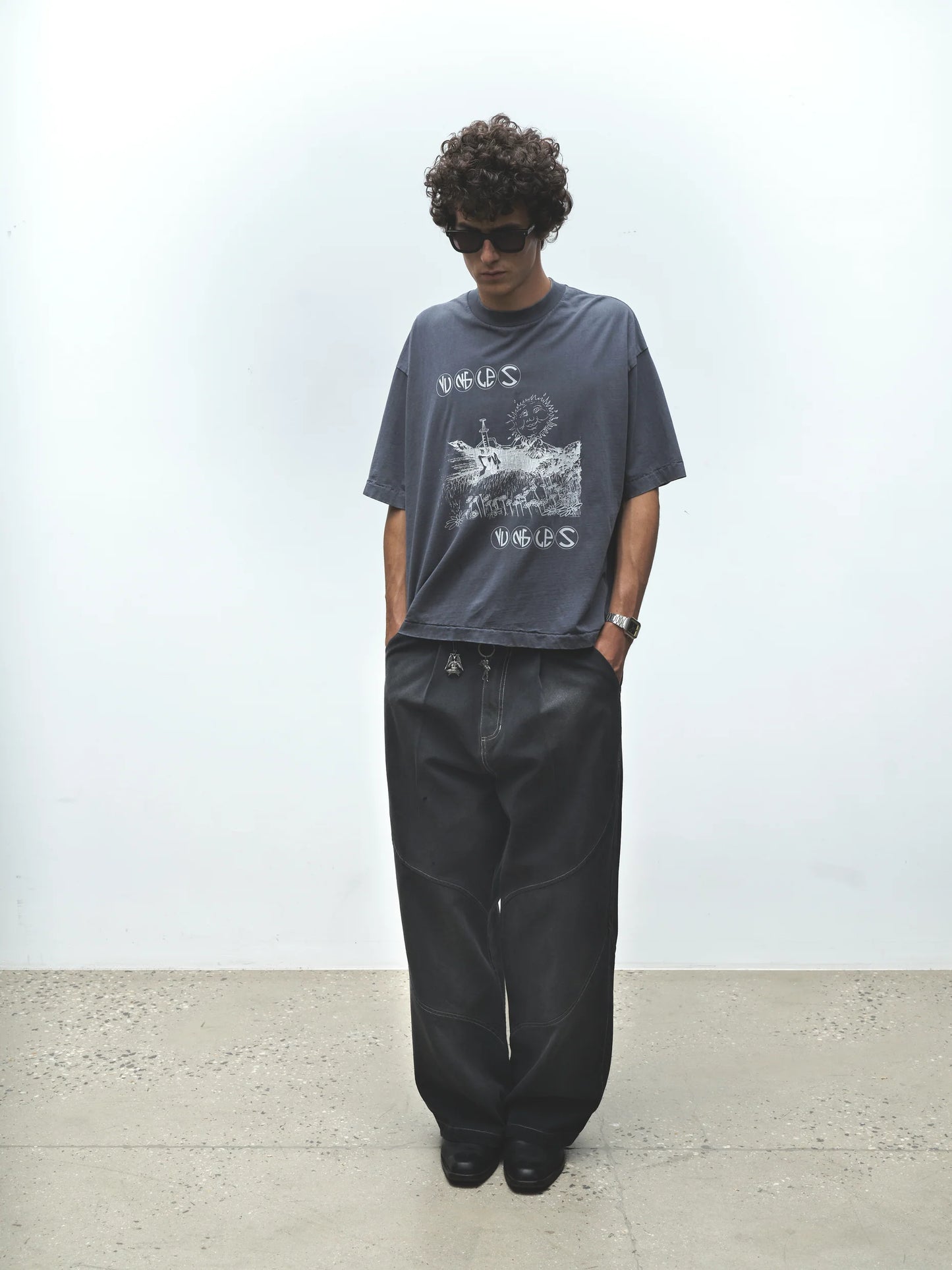 Field Of Daisies Tee (Vintage Blue)