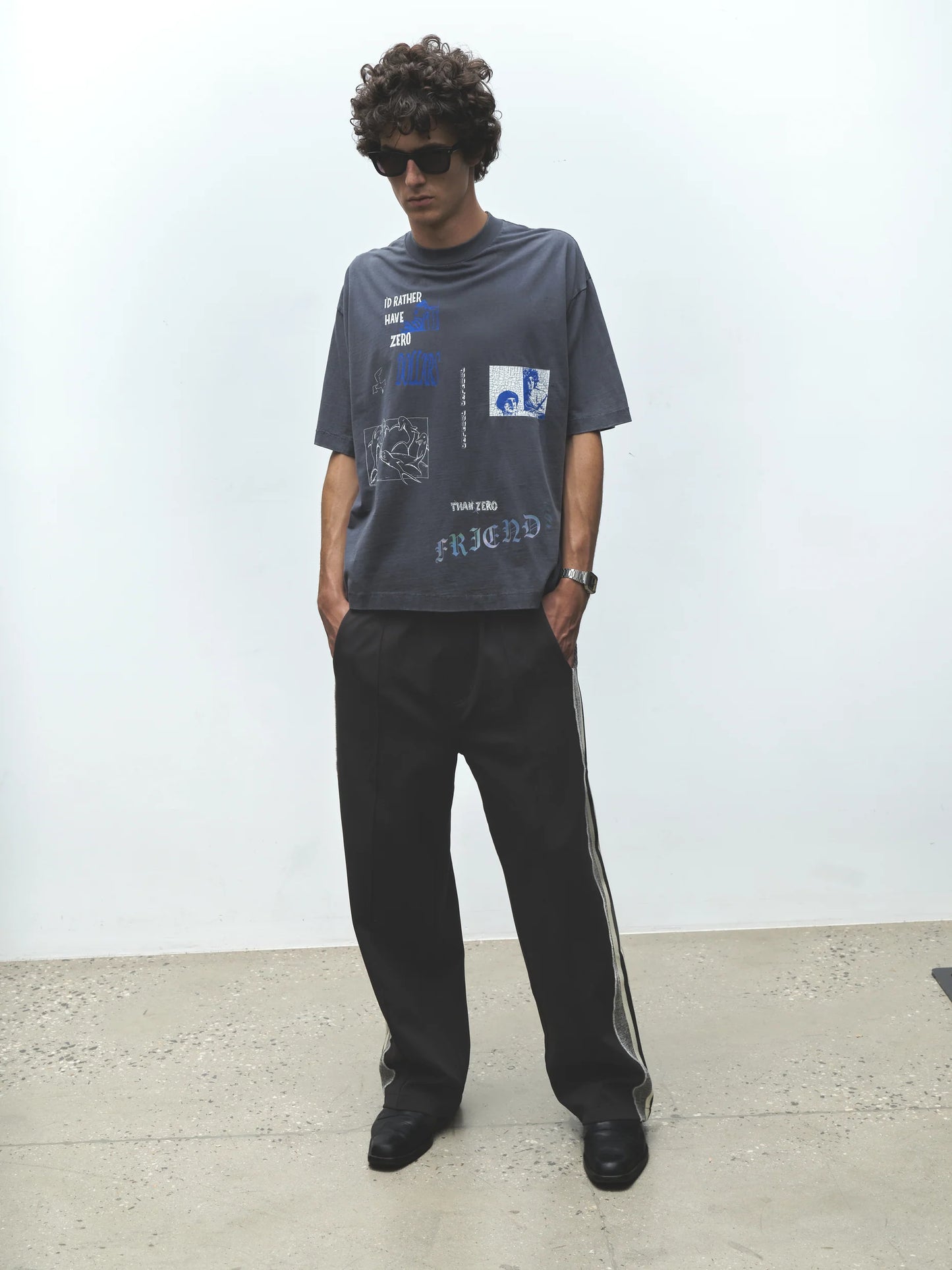 I'd Rather Tee (Vintage Blue)