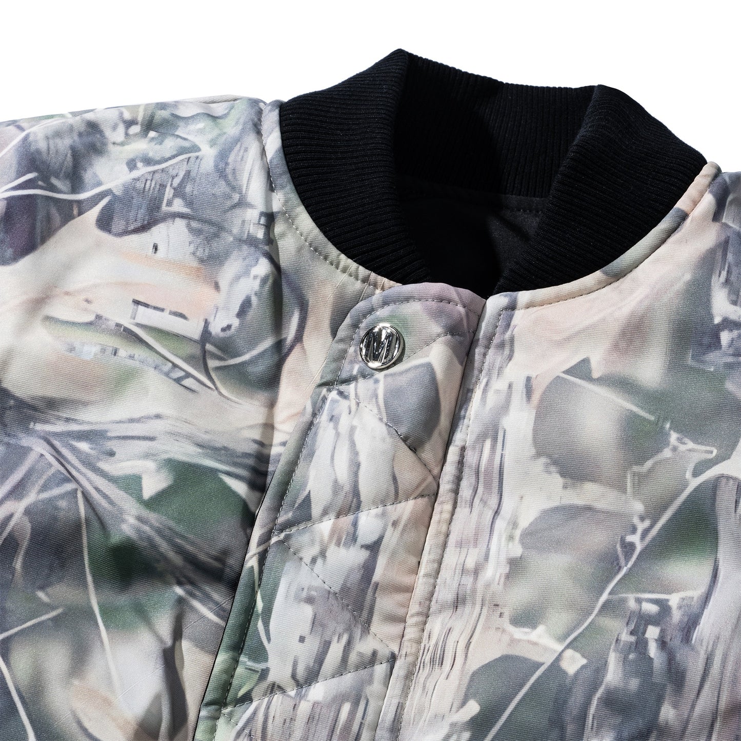 Handyman Reversible Bomber Jacket (Pirate Black/Wood Camo)