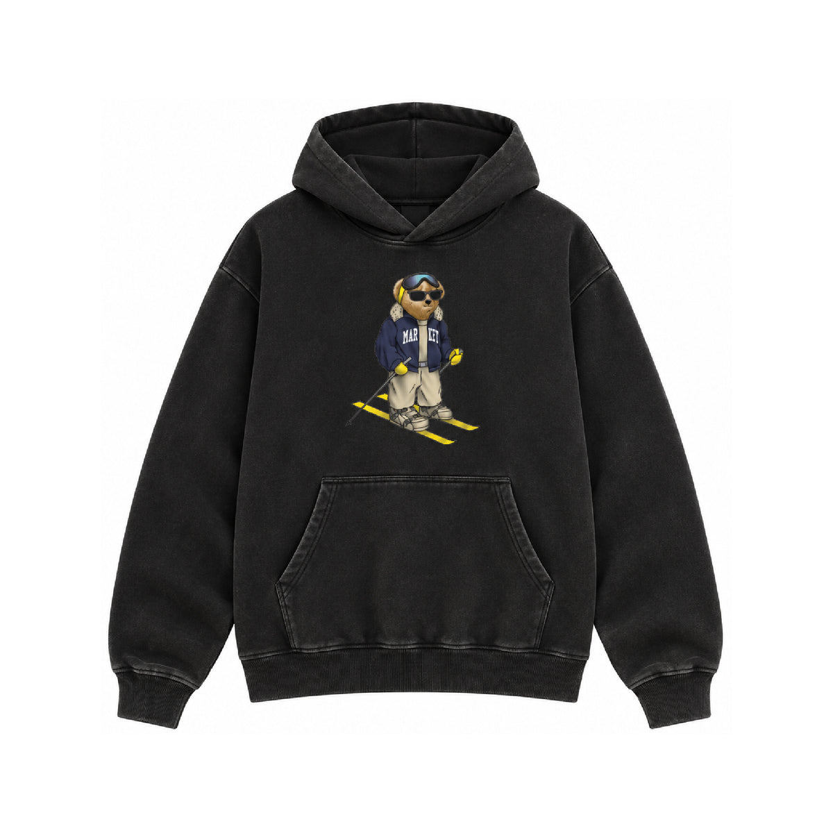 Bear Hitting The Slopes (Black)