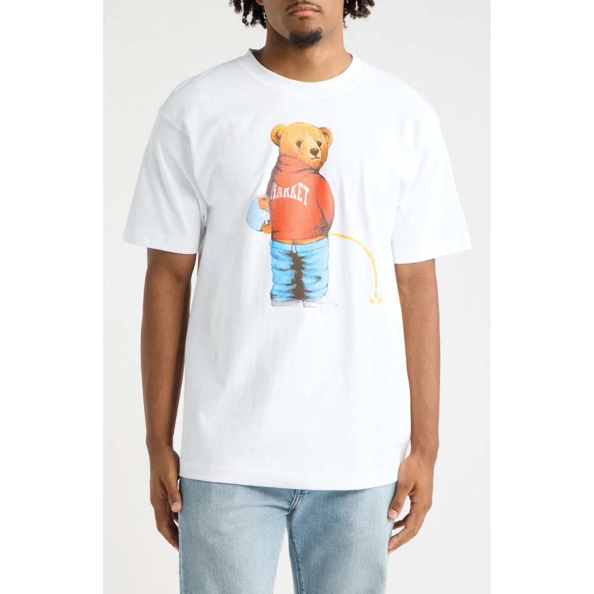 Trouble Making Bear Tee (White)
