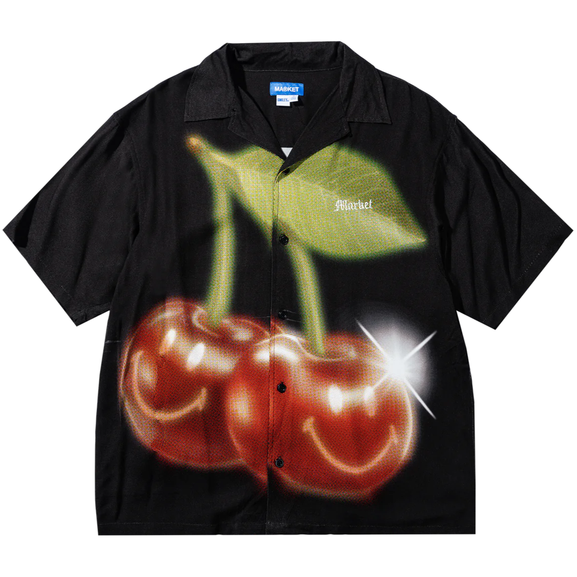 Smiley Cherries SS Button Up