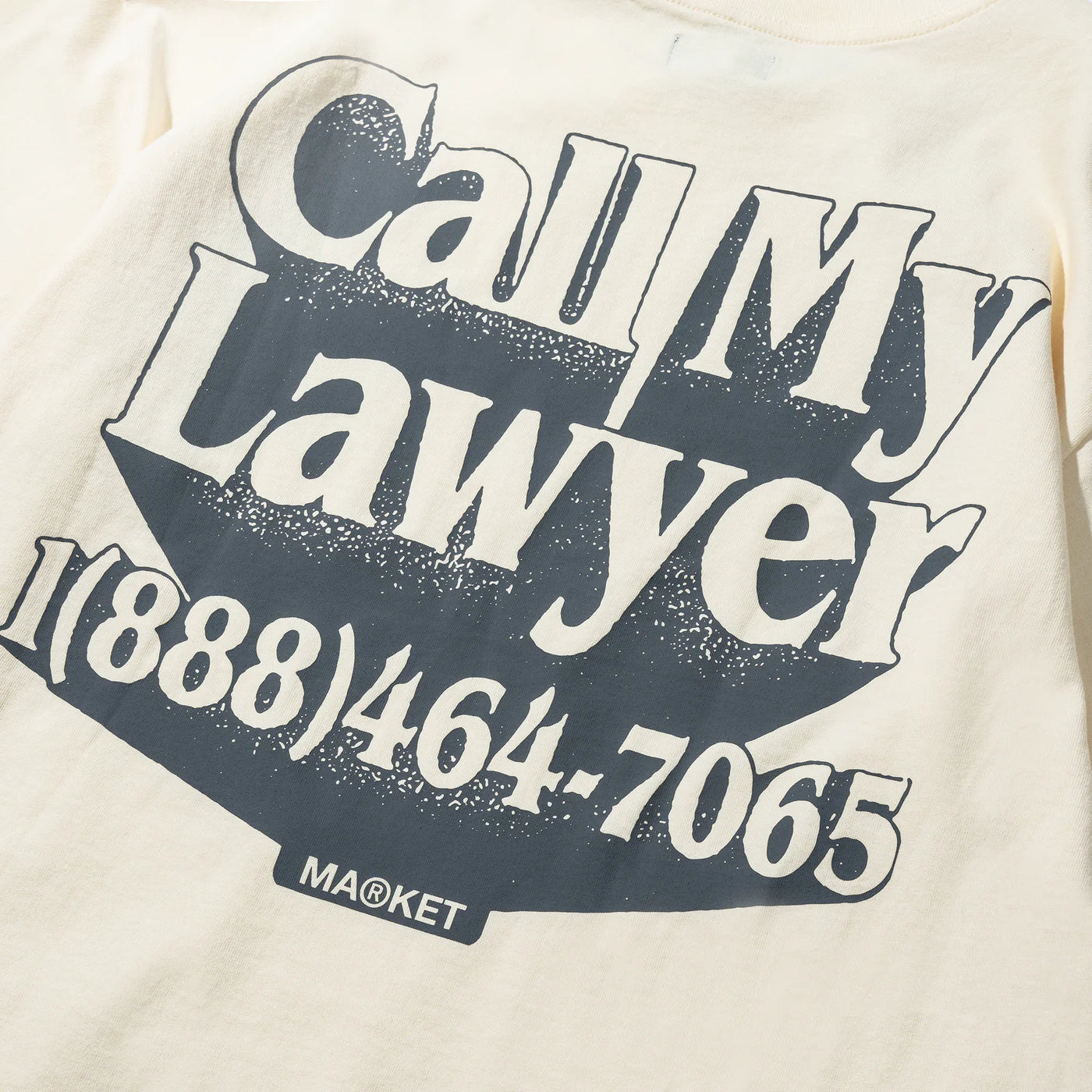 Call My Lawyer 3D Tee (Butter Cream)