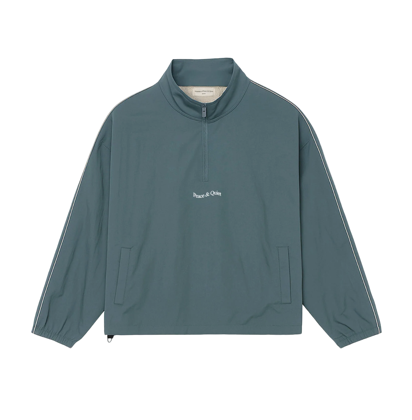 Wordmark Nylon Quarter Zip (Slate)