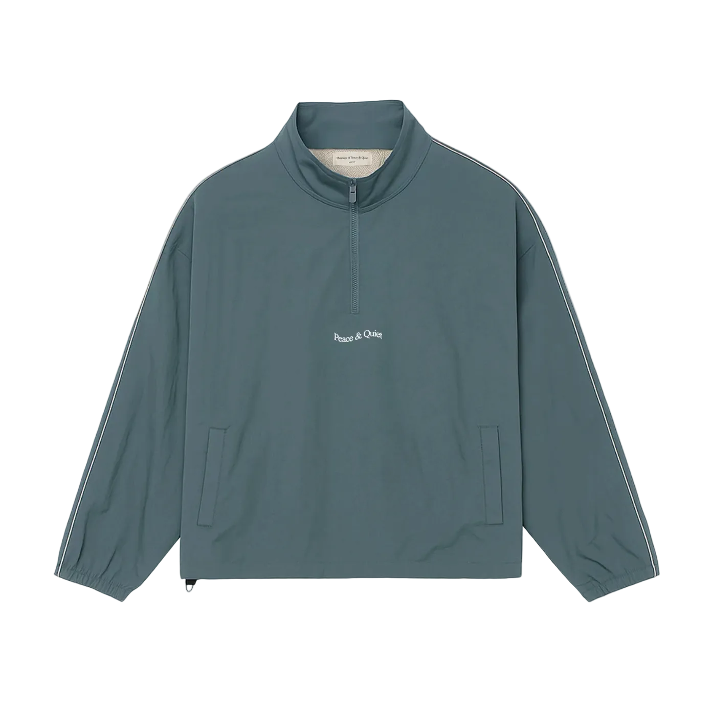 Wordmark Nylon Quarter Zip (Slate)