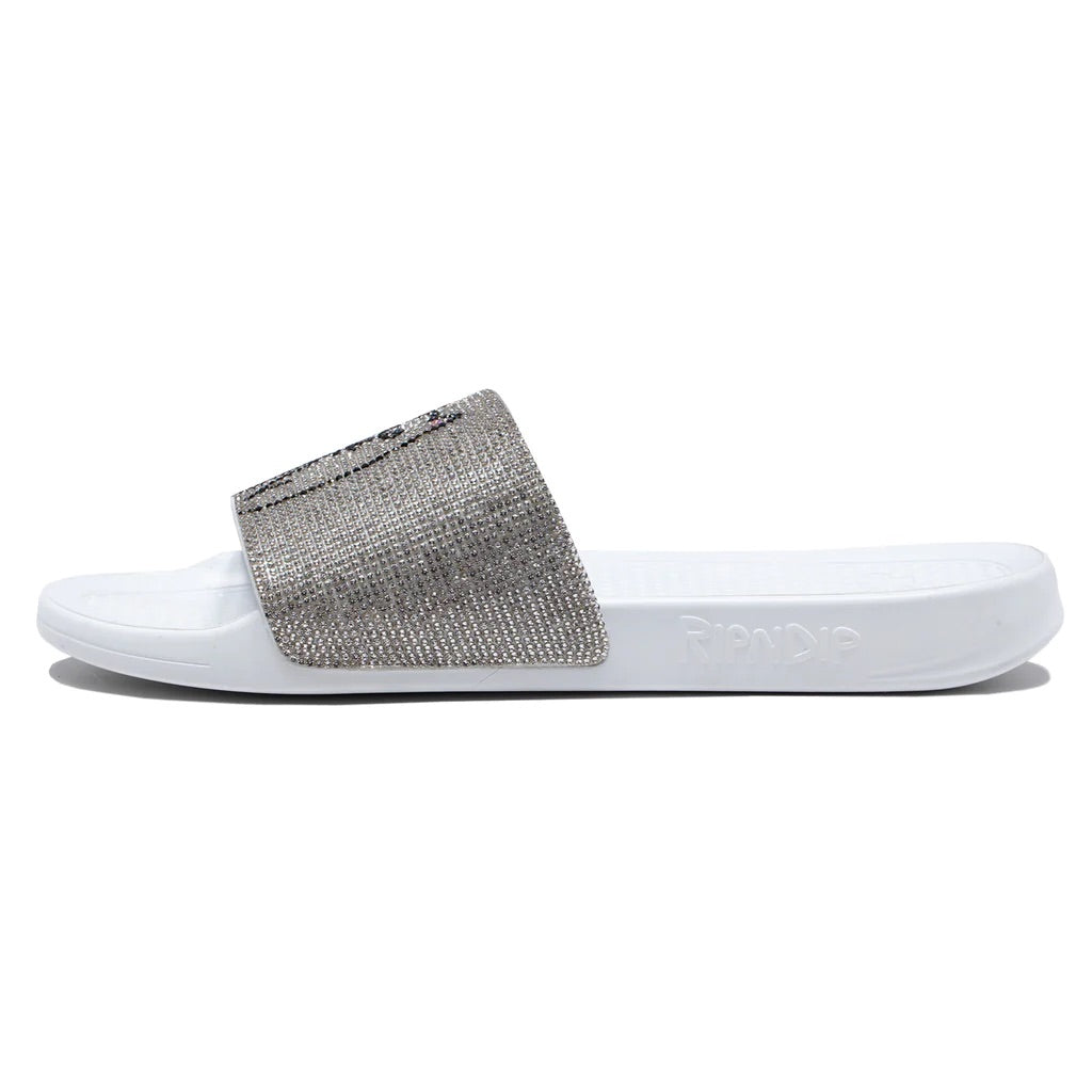 Lord Nermal Slides "Rhinestone White"