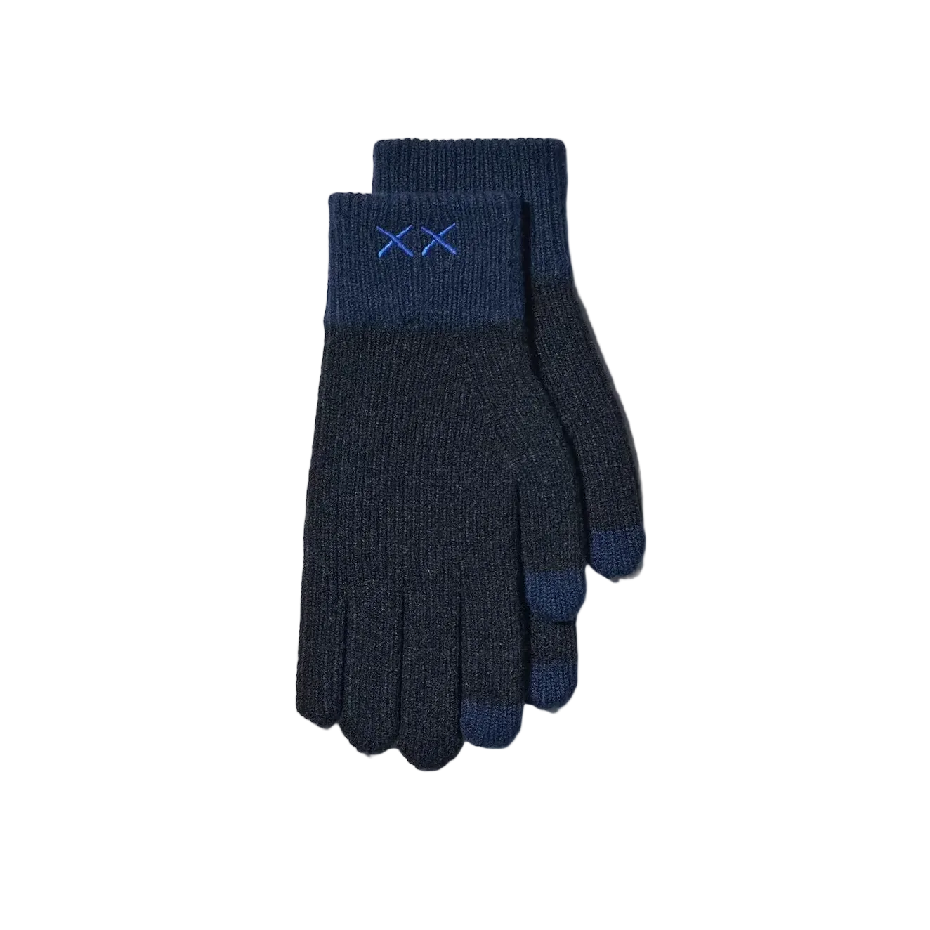 KAWS Winter Heattech Knitted Gloves (Navy)