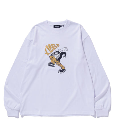 Amos Gorilla Long Sleeve Tee (White)