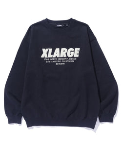 Chenille Logo Crewneck Sweatshirt (Black)