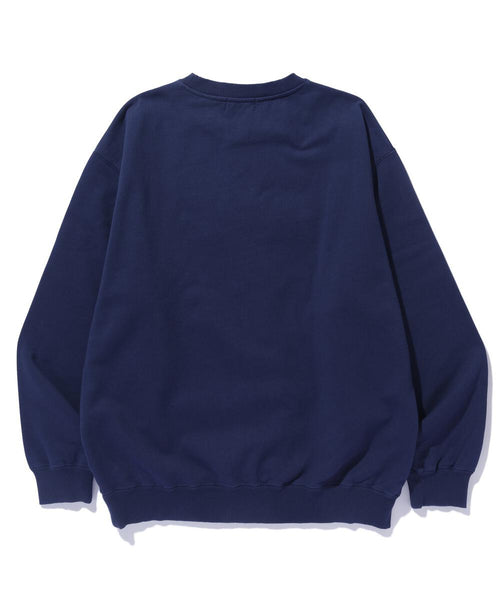 Chenille Logo Crewneck Sweatshirt (Navy)