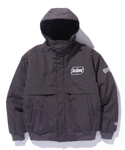 Nylon Puffer Jacket (Brown)