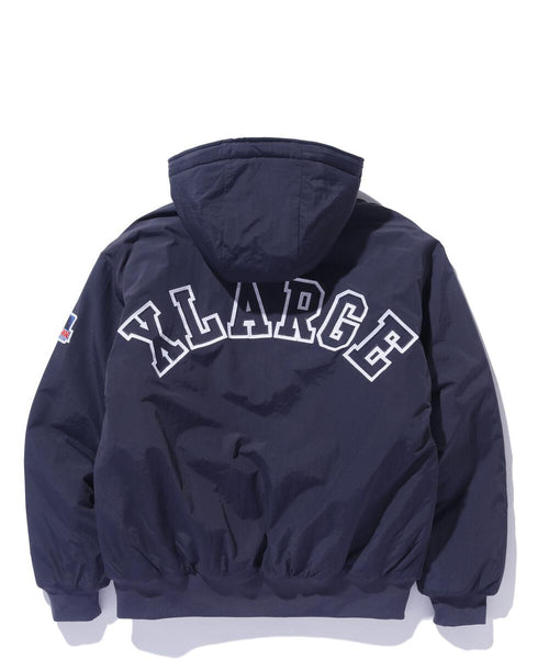 Nylon Puffer Jacket (Navy)