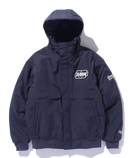 Nylon Puffer Jacket (Navy)