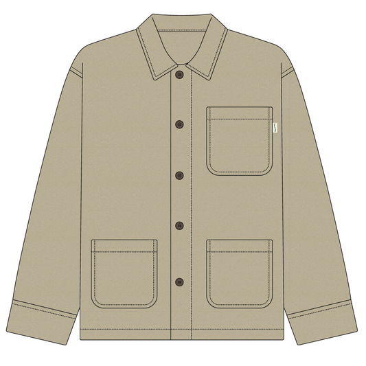 Wordmark Chore Coat (Tan)