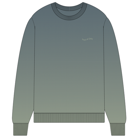 Wordmark Knit Sweater (Slate)