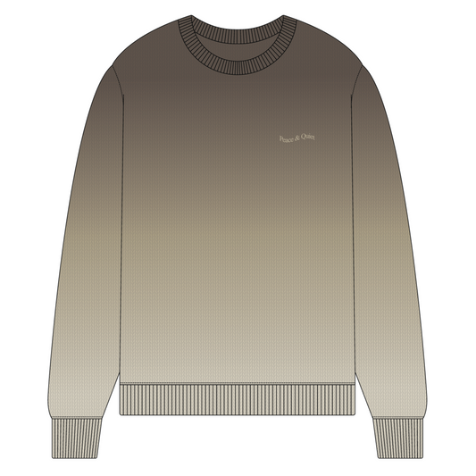 Wordmark Knit Sweater (Brown)