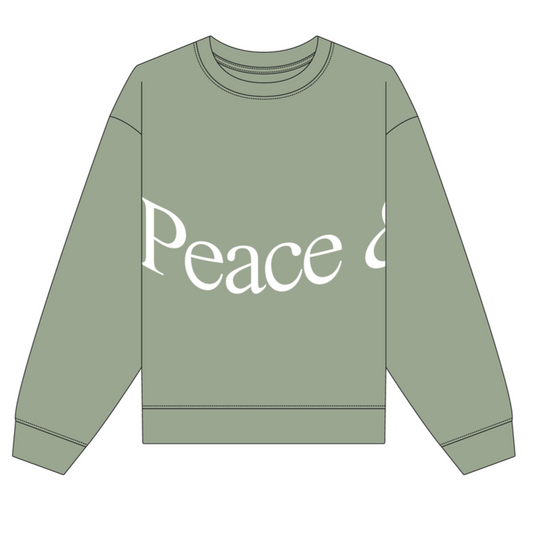 Jumbo Wordmark Crewneck (Sage)