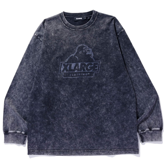 Chemical Wash Slanted OG L/S Tee (Black)