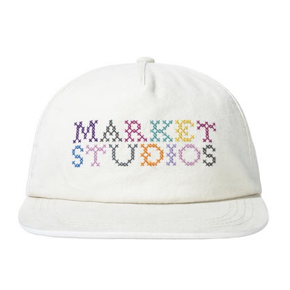 Needlepoint 5-Panel Hat (Unbleached Cotton)