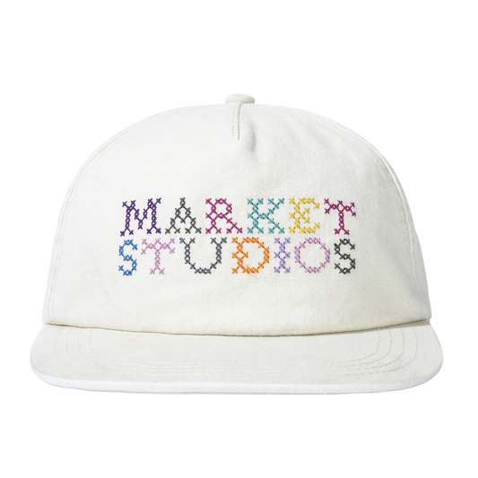 Needlepoint 5-Panel Hat (Unbleached Cotton)