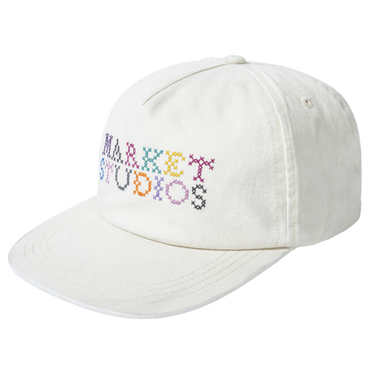 Needlepoint 5-Panel Hat (Unbleached Cotton)
