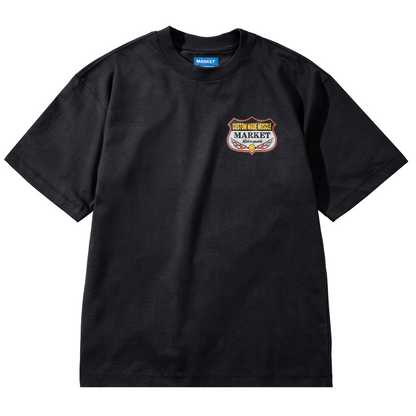 Smiley Burnt Rubber Tee (Pirate Black)