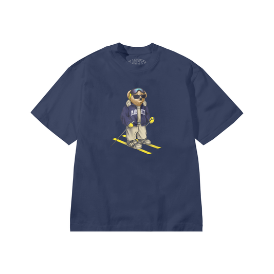 Bear Hitting The Slopes Tee (Vintage Indigo)