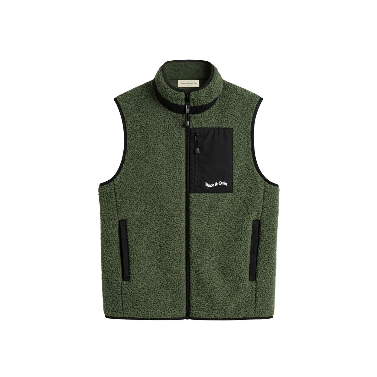 Wordmark Sherpa Vest (Pine)