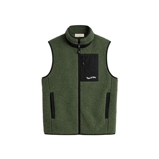 Wordmark Sherpa Vest (Pine)