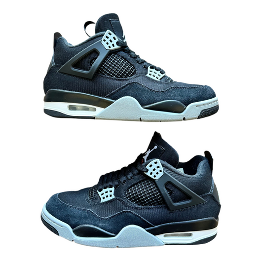 Jordan 4 Retro "Black Canvas" (De Uso)