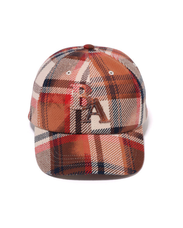 Bleached BAPE Check Panel Cap