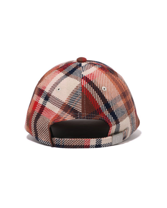 Bleached BAPE Check Panel Cap