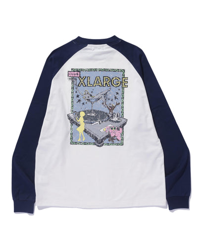 Slanted OG Raglan Long Sleeve Tee (Off White)